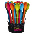 Colourworks Traditional Silicone Covered 30cm Cooking Spoon Colourworks Traditional Silicone Covered 30cm Cooking Spoon